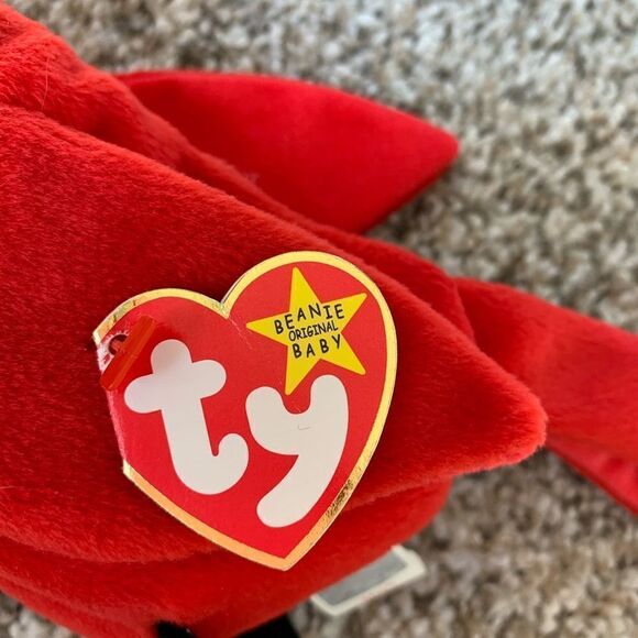 TY Beanie Baby "Mac" The Cardinal Rare w/3 Errors - Picture 5 of 9